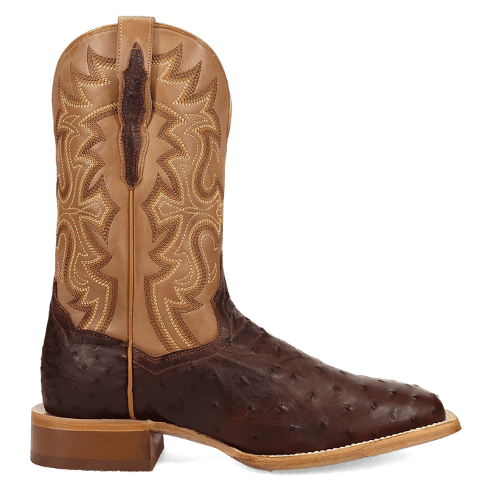 DRAYDEN FULL QUILL OSTRICH BOOT