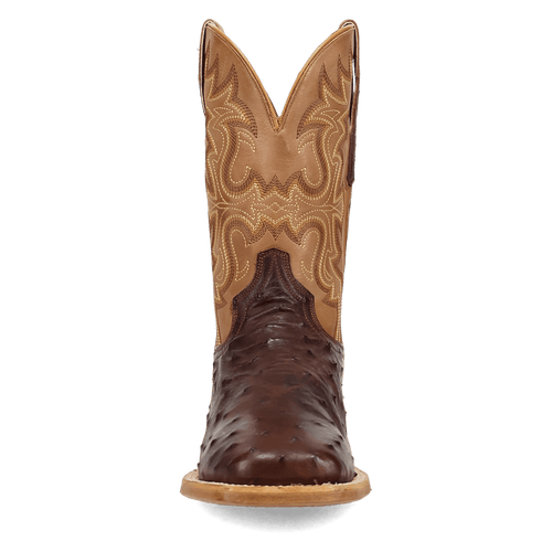 DRAYDEN FULL QUILL OSTRICH BOOT