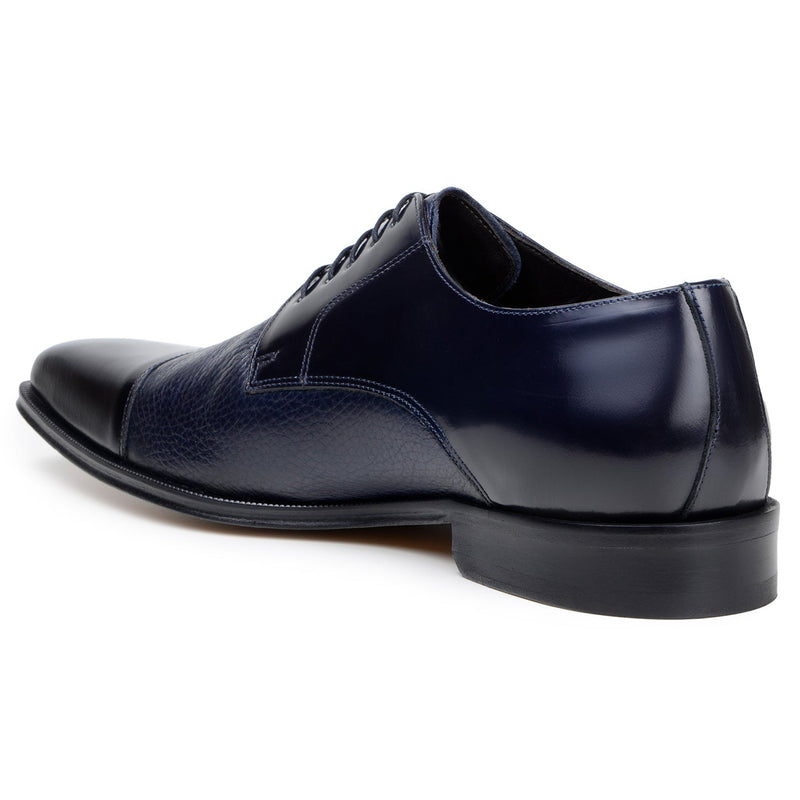 Belvedere Alexander - Navy Genuine Ostrich Leather Shoe