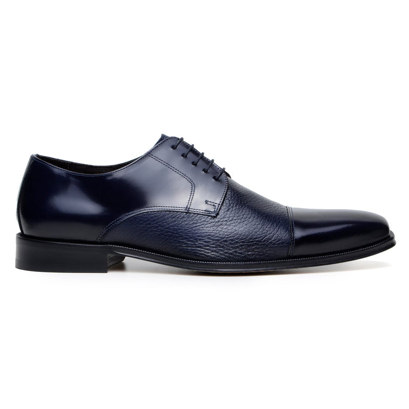 Belvedere Alexander - Navy Genuine Ostrich Leather Shoe