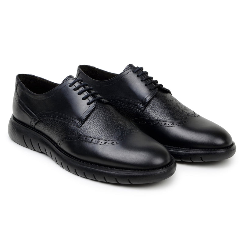 Belvedere Enzo Black Leather Oxford