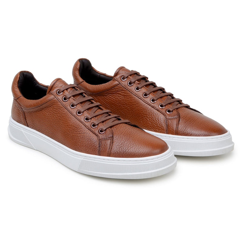 Belvedere Matteo Deerskin Loafer - Antique Tan Leather