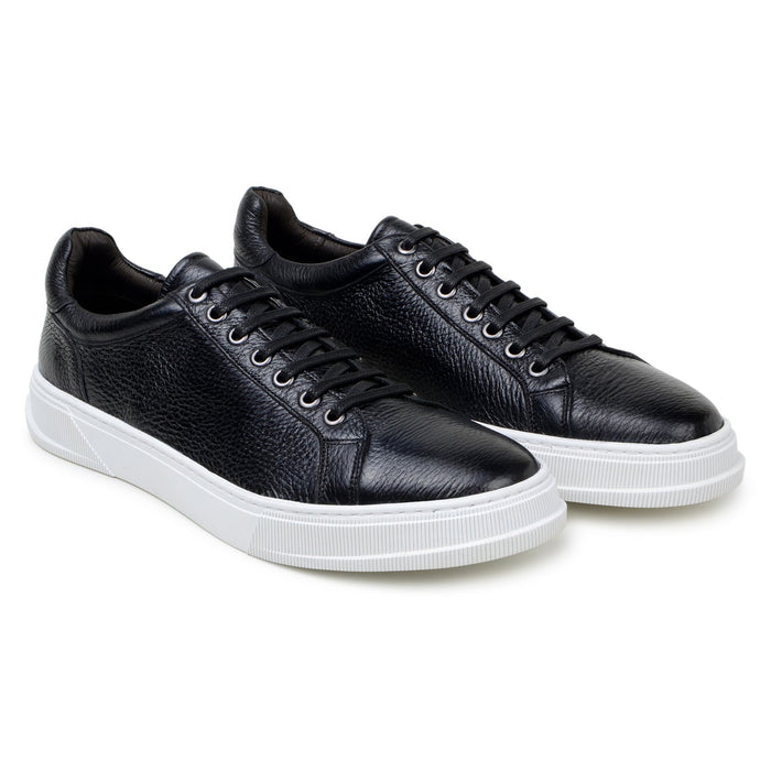 Belvedere Matteo Black Genuine Crocodile Dress Shoe