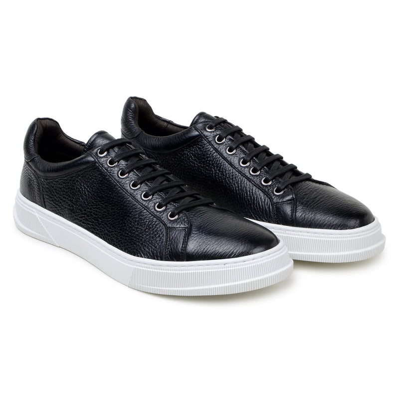 Belvedere Matteo Black Genuine Crocodile Dress Shoe
