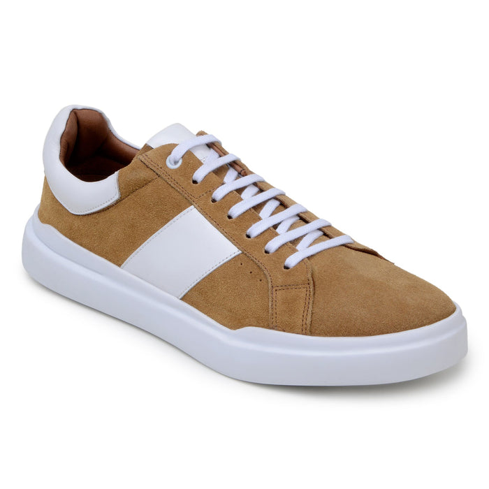 Belvedere Olivier Tan/White Leather Spectator Shoe