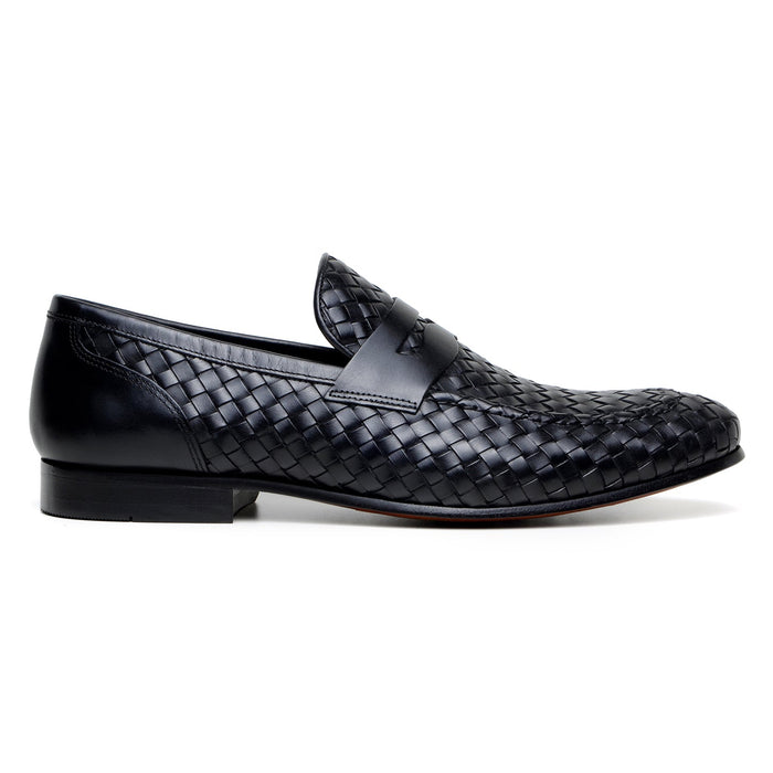 Belvedere Luca Black Genuine Alligator Leather Oxford