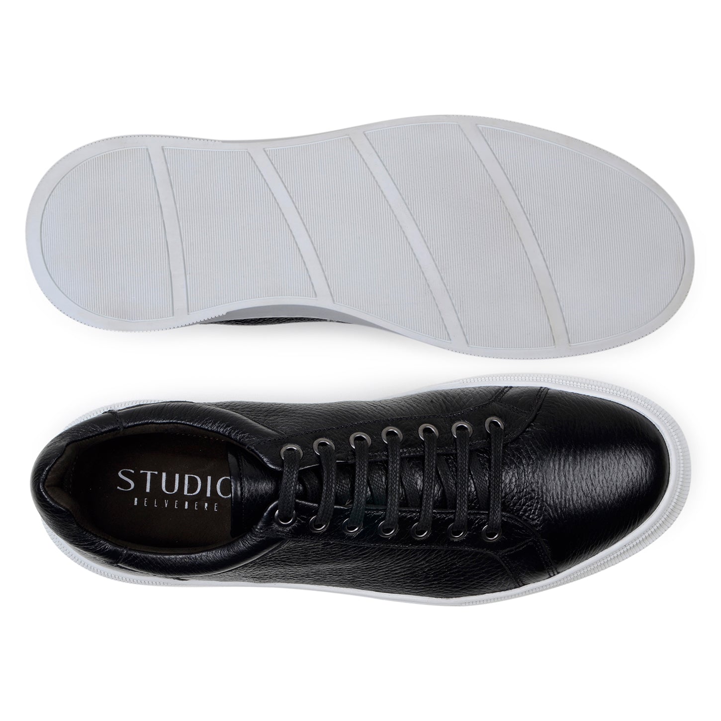 Belvedere Matteo Black Genuine Crocodile Dress Shoe