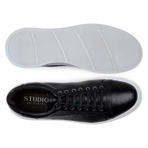 Belvedere Matteo Black Genuine Crocodile Dress Shoe