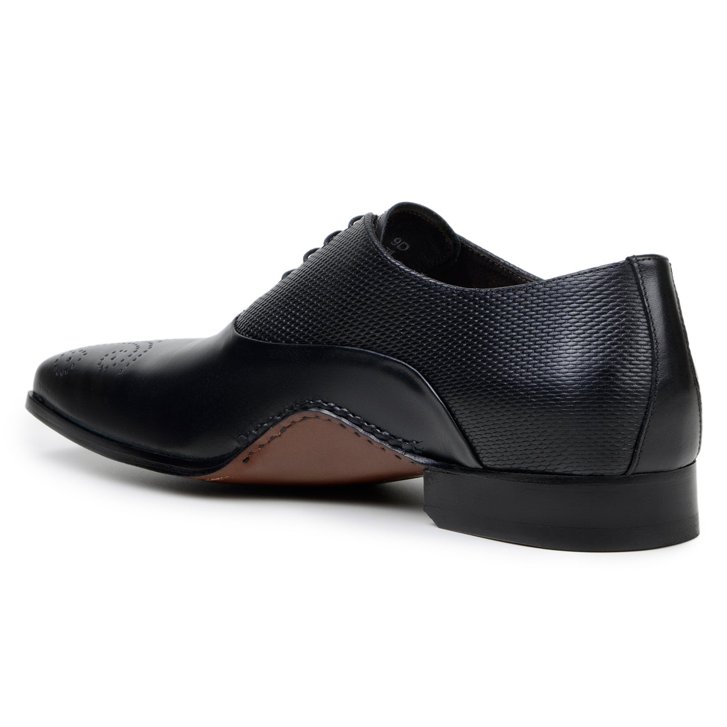 Belvedere Saggio Black Genuine Crocodile Leather Shoe