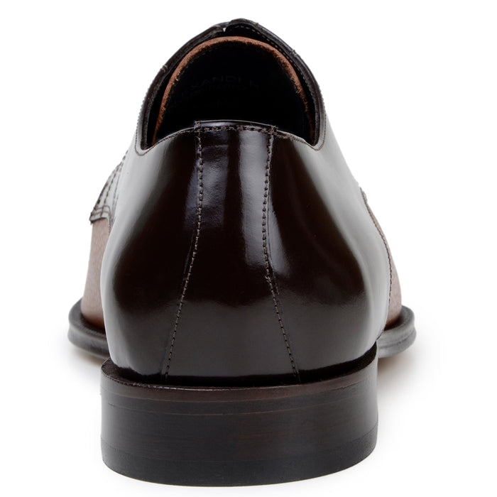 Belvedere Alexander: Brown/Tan Genuine Ostrich Luxury Shoe
