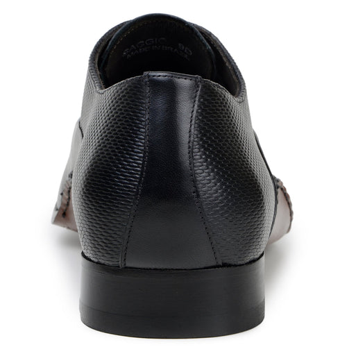 Belvedere Saggio Black Genuine Crocodile Leather Shoe
