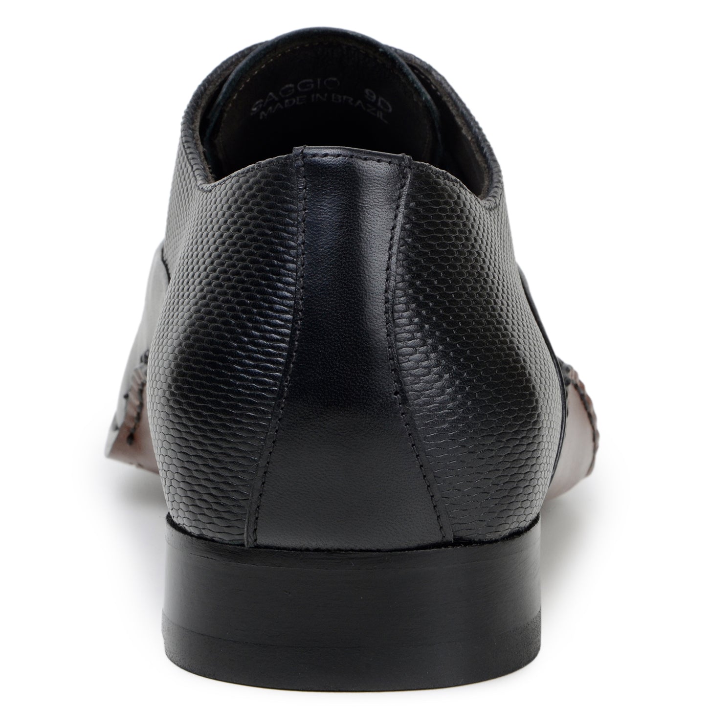 Belvedere Saggio Black Genuine Crocodile Leather Shoe