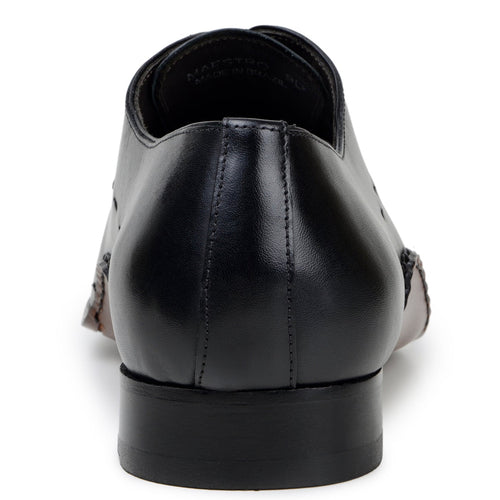 Belvedere Maestro Black Leather Oxford Dress Shoe