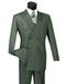 Mens Pimp Suit -Gangster Suit - Mobster Suit - Mafia Suit For Mens Double Breasted Gangster Pinstripe Suit in Charcoal Grey