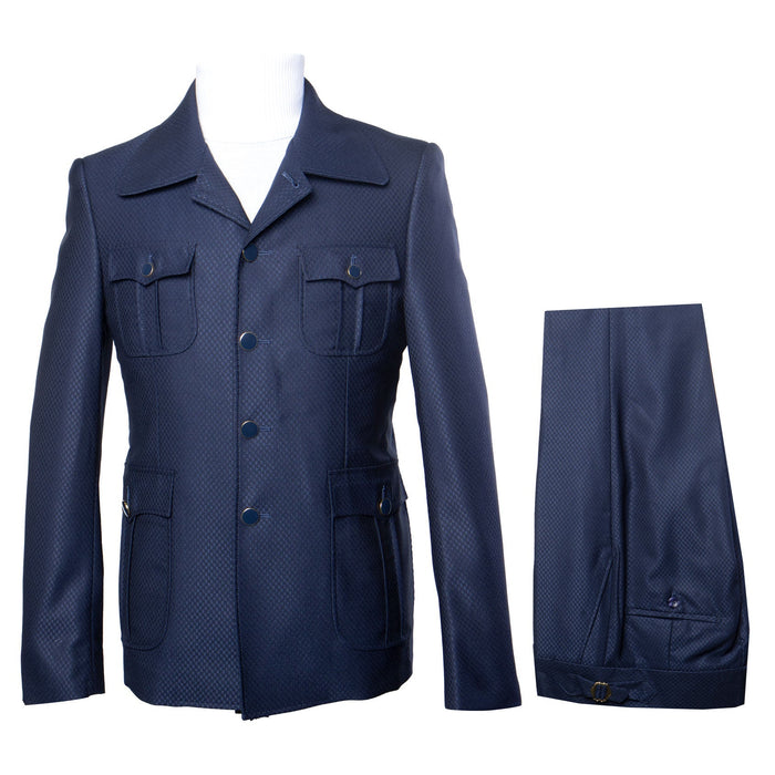 Rossi Man DUKE RM1768 â€“ Slim Fit Navy 3-Piece Suit for Men | Stylish Formalwear