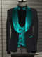 Black and Teal Blue Tuxedo - Wedding Groom Suit + Bowtie & Vest