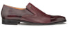 Milani Burgundy Calfskin and Deerskin Dress Slip-On by Mezlan – Made in Spain