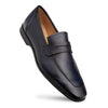 Mezlan Blue Deerskin Penny Loafers for Men – Premium Leather Slip-On, Made in Spain