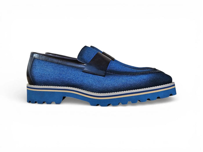Carrucci Denim Lug Sole Loafer