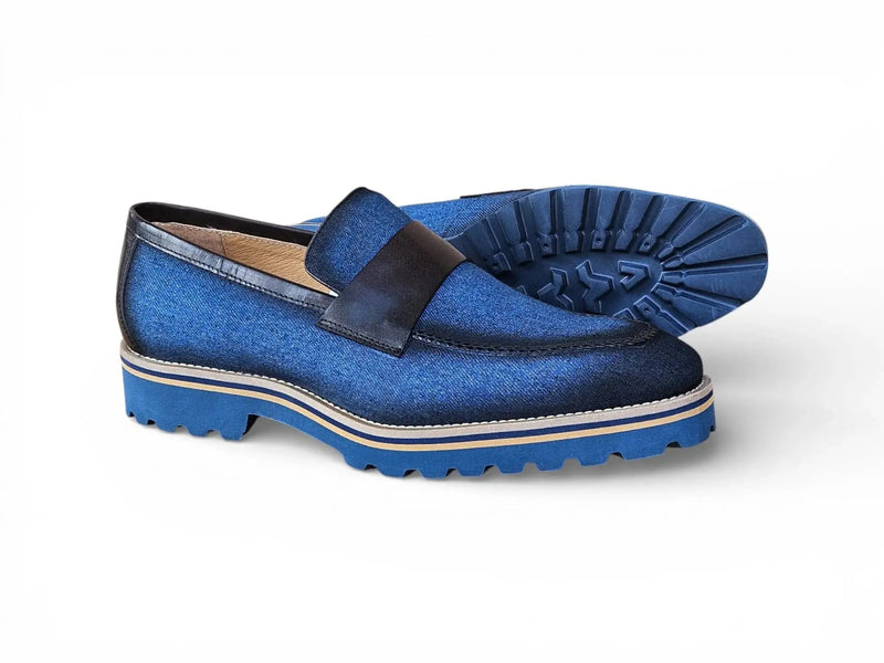 Carrucci Denim Lug Sole Loafer