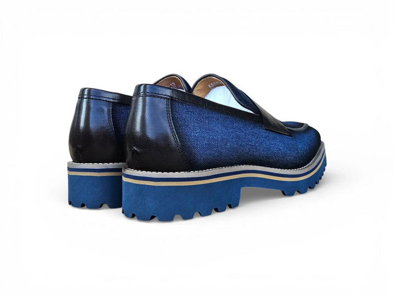Carrucci Denim Lug Sole Loafer
