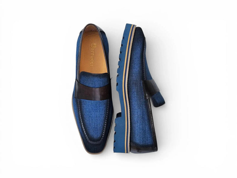 Carrucci Denim Lug Sole Loafer