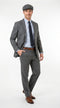 Men’s Gray Great Gatsby Suit, 1920s Inspired Vintage Wedding and Costume Suit