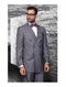 Double breasted Pinstripe Suit - Statement Confidence Charcoal Grey Double Breasted Pinstripe Men's Italian Design Suit - Color: Dark Grey Suit - AlbertoNardoniStore