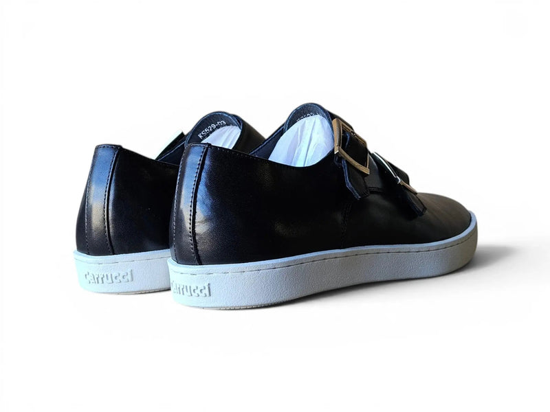 Carrucci Leather Double Monk Strap Sneaker