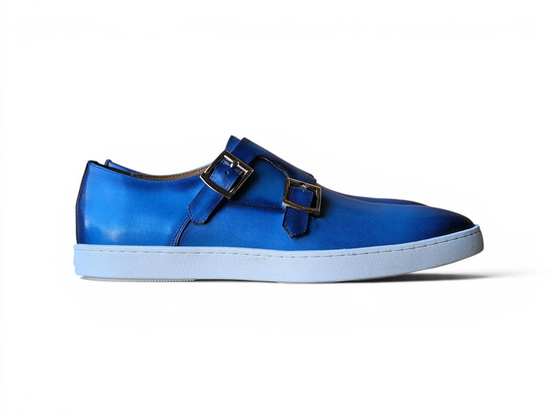 Carrucci Leather Double Monk Strap Sneaker
