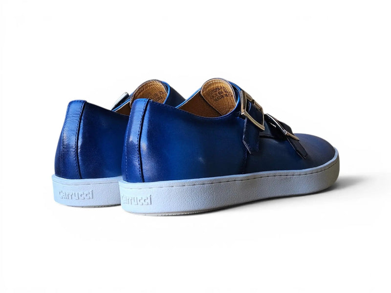 Carrucci Leather Double Monk Strap Sneaker