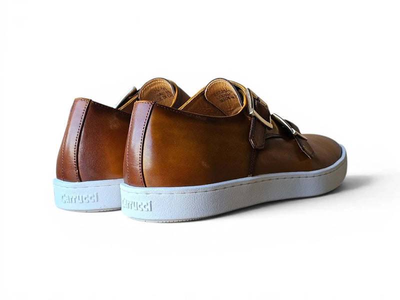 Carrucci Leather Double Monk Strap Sneaker