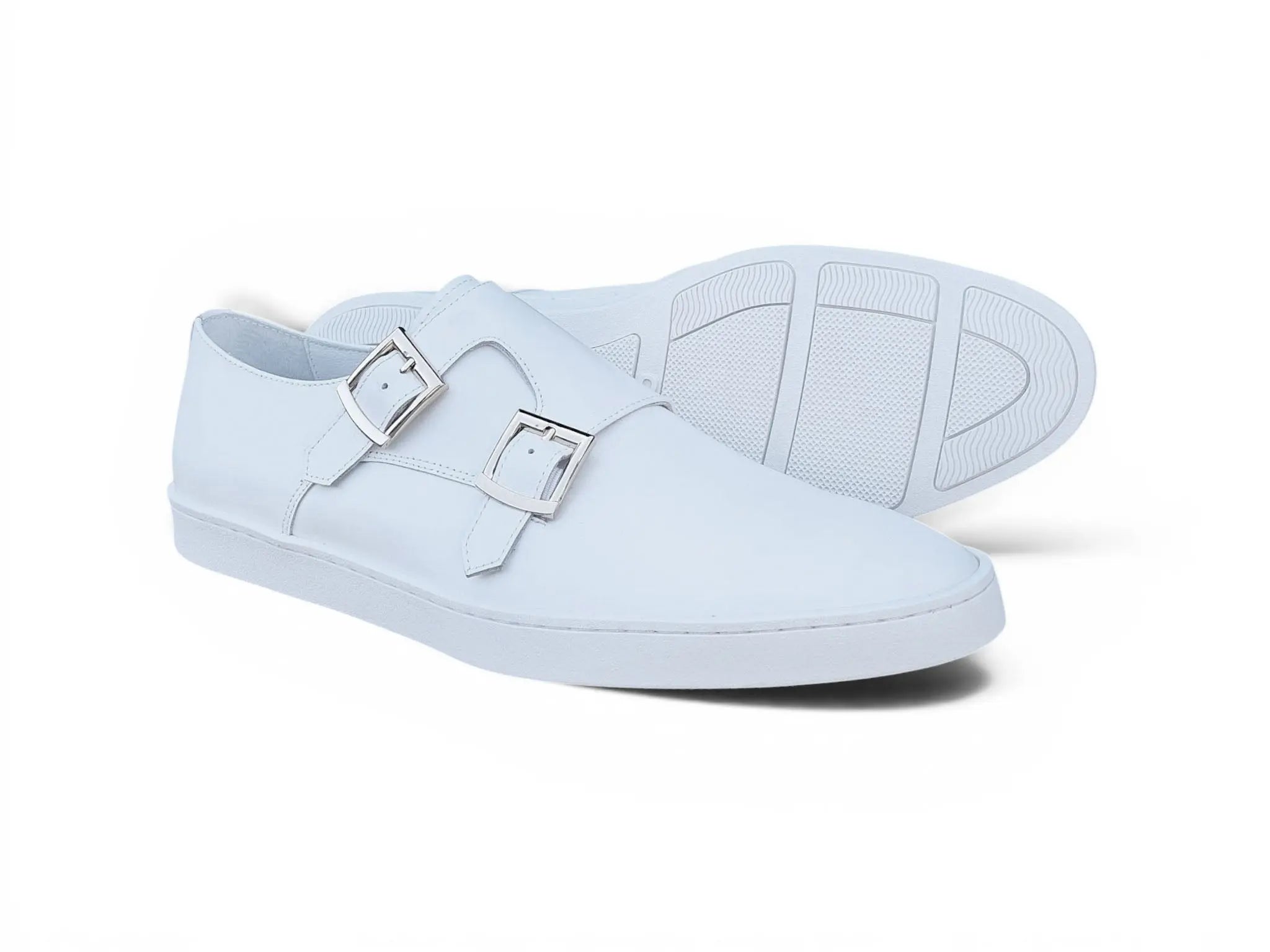 Carrucci Leather Double Monk Strap Sneaker