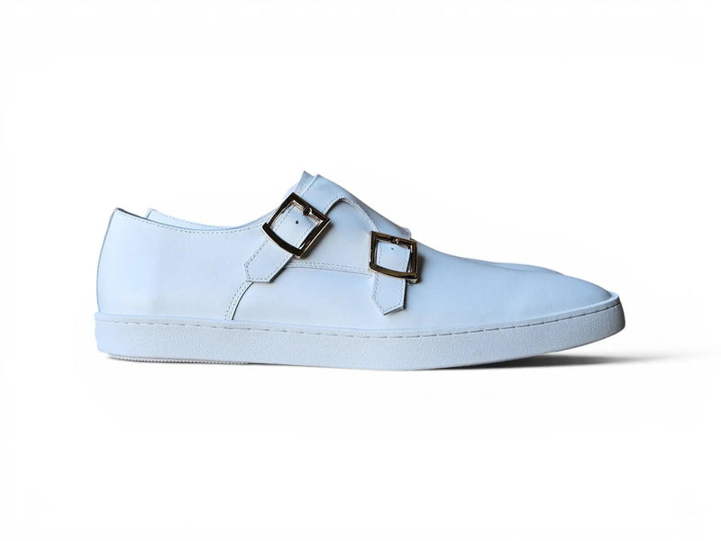 Carrucci Leather Double Monk Strap Sneaker