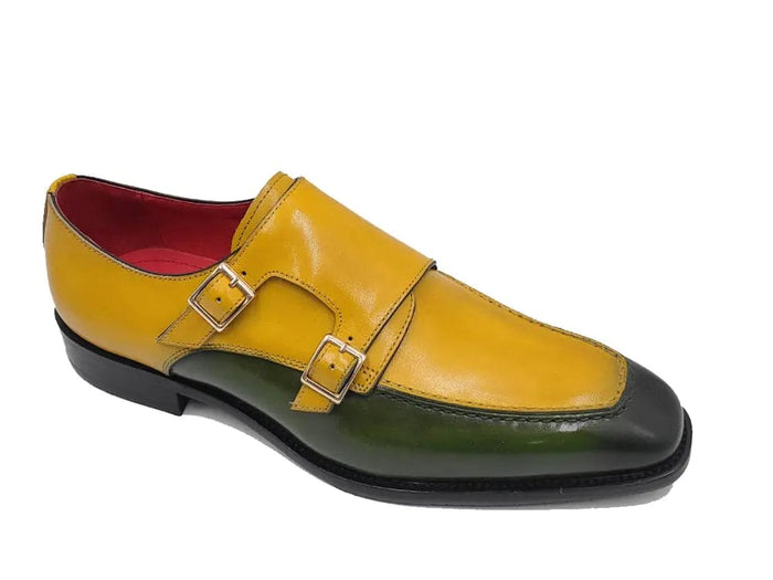 Carrucci Double Monk Strap Two Tone Loafer