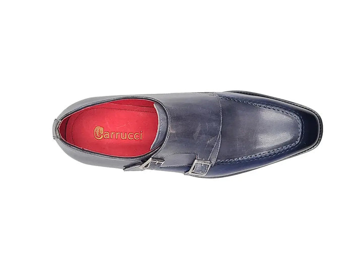 Carrucci Double Monk Strap Two Tone Loafer