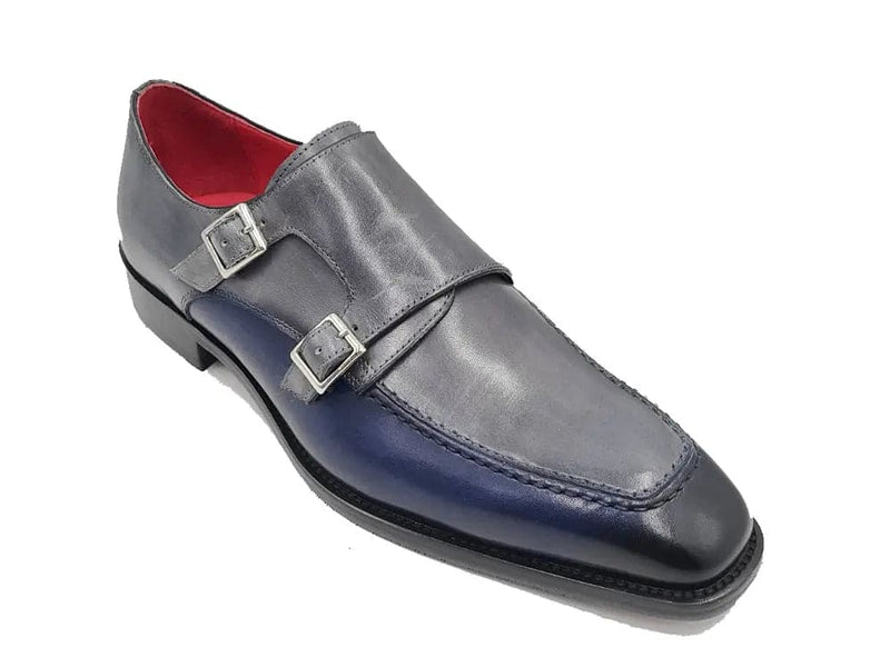 Carrucci Double Monk Strap Two Tone Loafer
