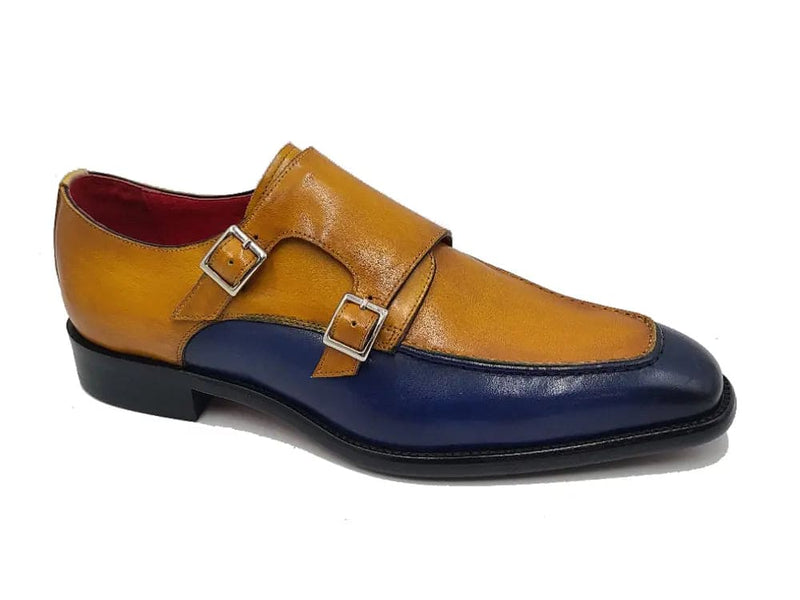 Carrucci Double Monk Strap Two Tone Loafer
