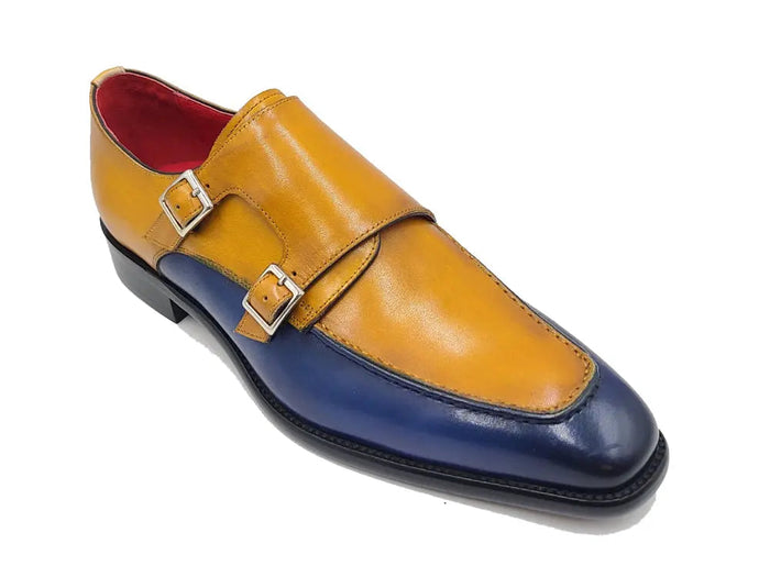 Carrucci Double Monk Strap Two Tone Loafer