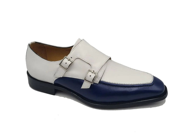 Carrucci Double Monk Strap Two Tone Loafer