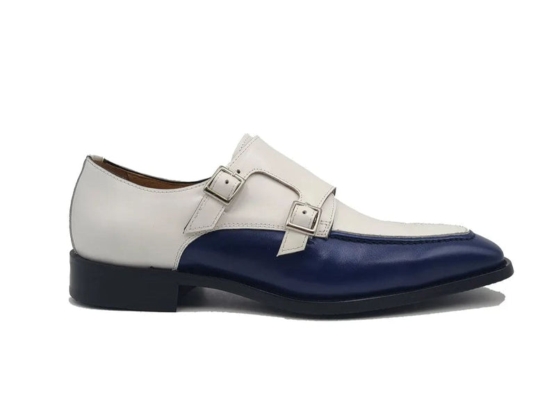 Carrucci Double Monk Strap Two Tone Loafer