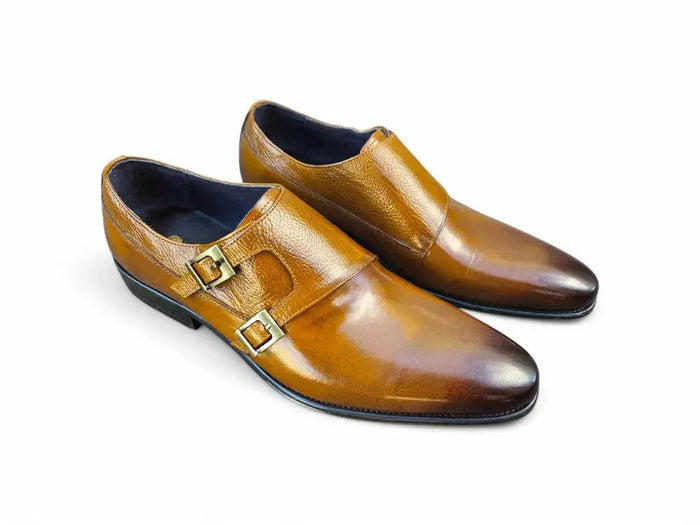 Carrucci Double Monk Loafer - Luxury Leather Slip-Ons