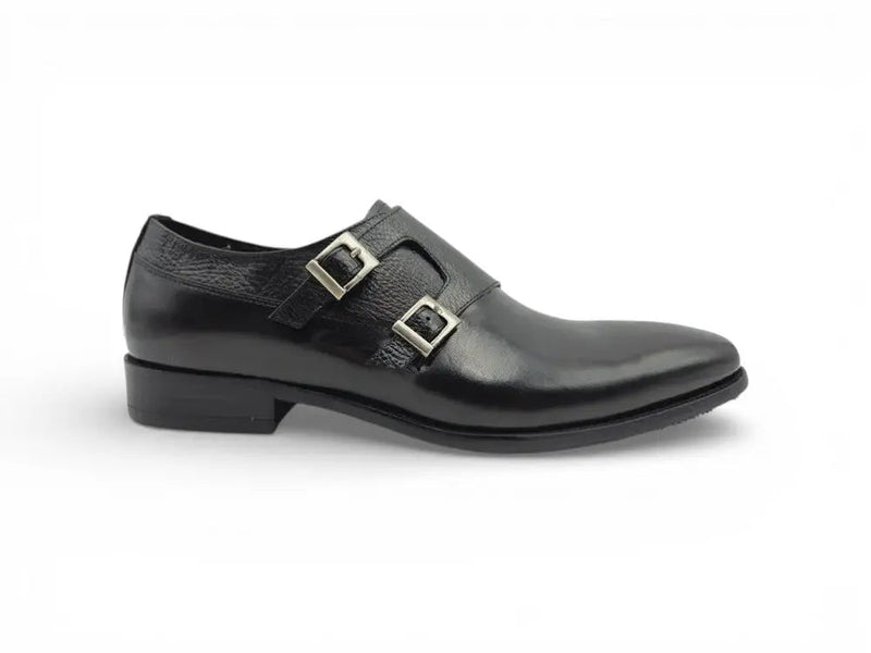 Carrucci Double Monk Loafer - Luxury Leather Slip-Ons