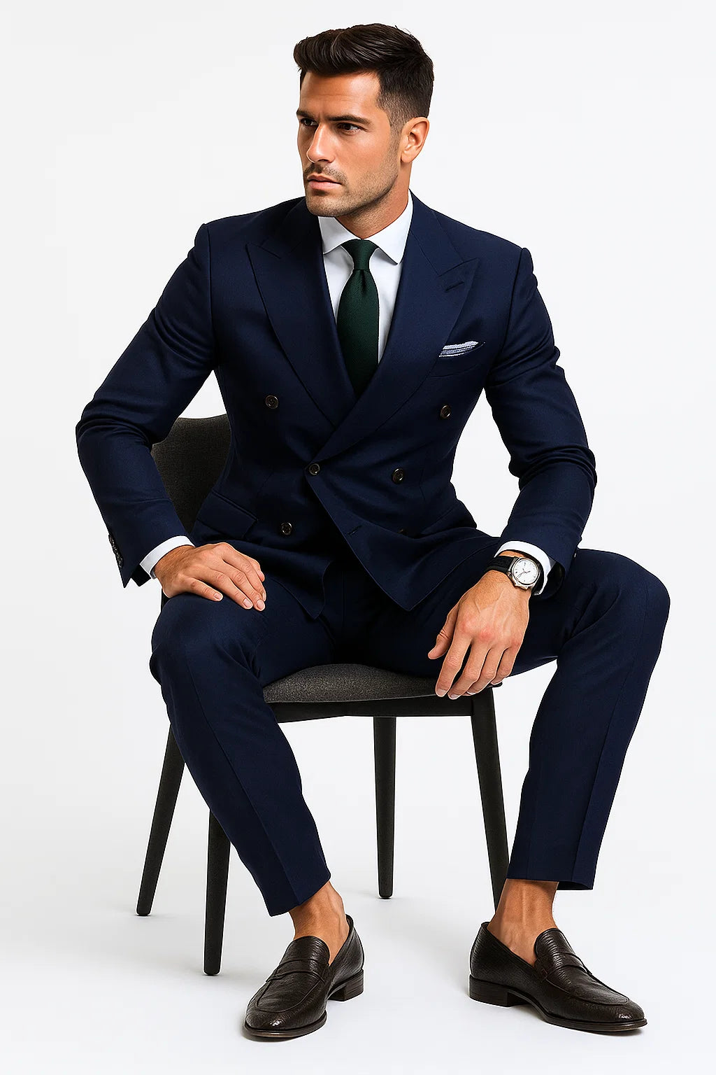 Double Breasted - Navy Suit
