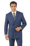 Double Breasted Suit in Blue
