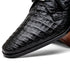 Marco Di Milano Lacio Men's Shoes Black Genuine Caiman Crocodile Dress Derby Oxfords