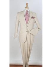 Off White Big and Tall Linen Suit - AlbertoNardoniStore