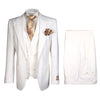 Tailored Men’s Suit in Winter White – Rossi Man ELI RM202 Formal 3-Piece Set