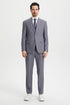 "Mens Stacy Adams Suit - Stacy Adams Suit Men's Two Button Vested Designer Suit - Medium Grey"