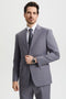 "Mens Stacy Adams Suit - Stacy Adams Suit Men's Two Button Vested Designer Suit - Medium Grey"